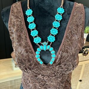 Vintage Le Lis Corset Lace Top